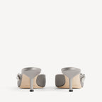 Women's Balenciaga | Manolo Blahnik Mule in Grey Plume RUNWAY DELUXE