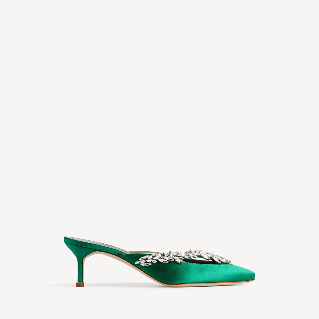 Women's Balenciaga | Manolo Blahnik Mule in Grass RUNWAY DELUXE