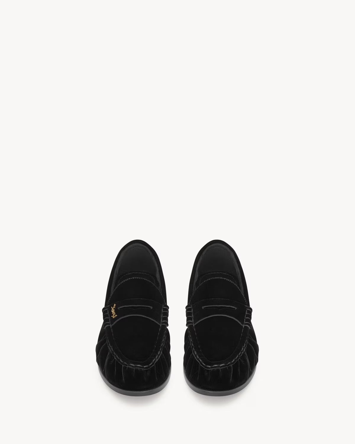 LE LOAFER supple in velvet BLACK RUNWAY DELUXE
