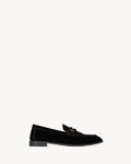 LE LOAFER supple in velvet BLACK RUNWAY DELUXE