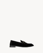 LE LOAFER supple in velvet BLACK RUNWAY DELUXE