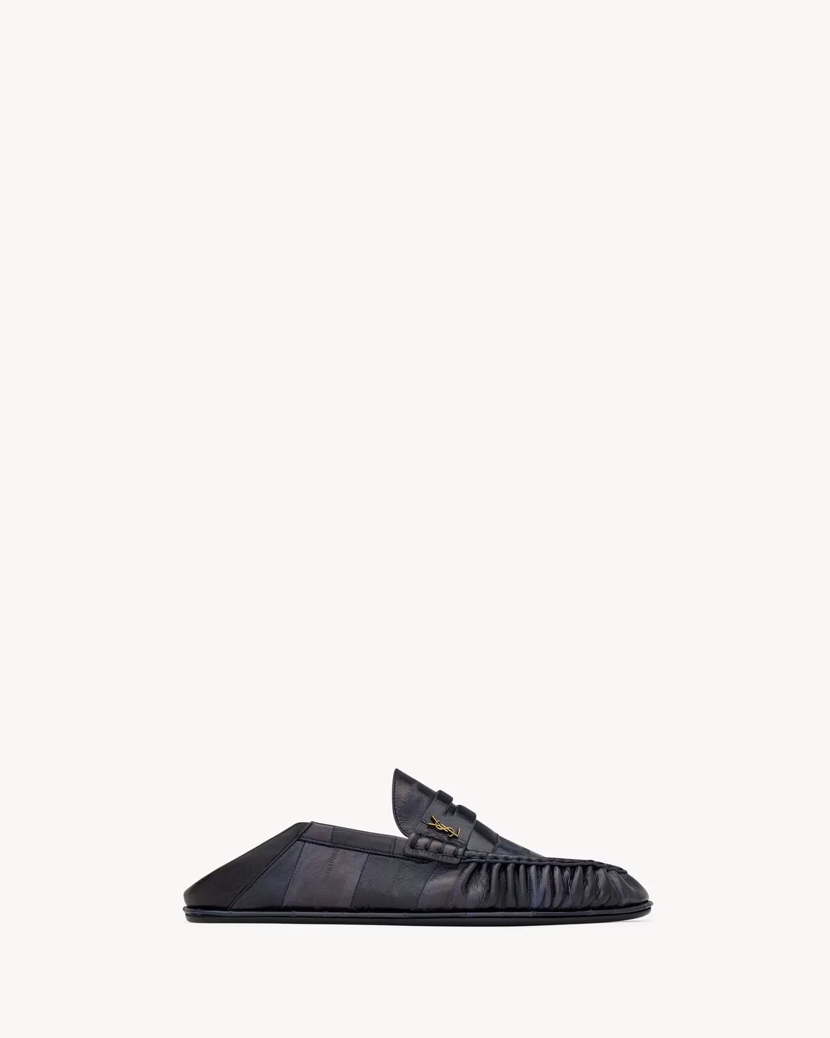 LE LOAFER foldable in hagfish BLACK & NAVY BLUE RUNWAY DELUXE