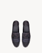 LE LOAFER foldable in hagfish BLACK & NAVY BLUE RUNWAY DELUXE