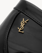 THEOBALD loafers in glazed leather BLACK RUNWAY DELUXE
