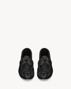 LE LOAFER BATEAU in smooth leather BLACK RUNWAY DELUXE