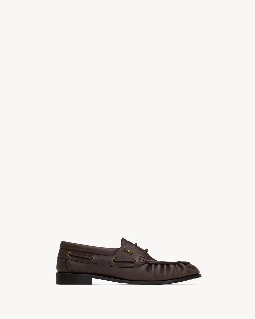 LE LOAFER BATEAU in smooth leather PARIS BROWN RUNWAY DELUXE