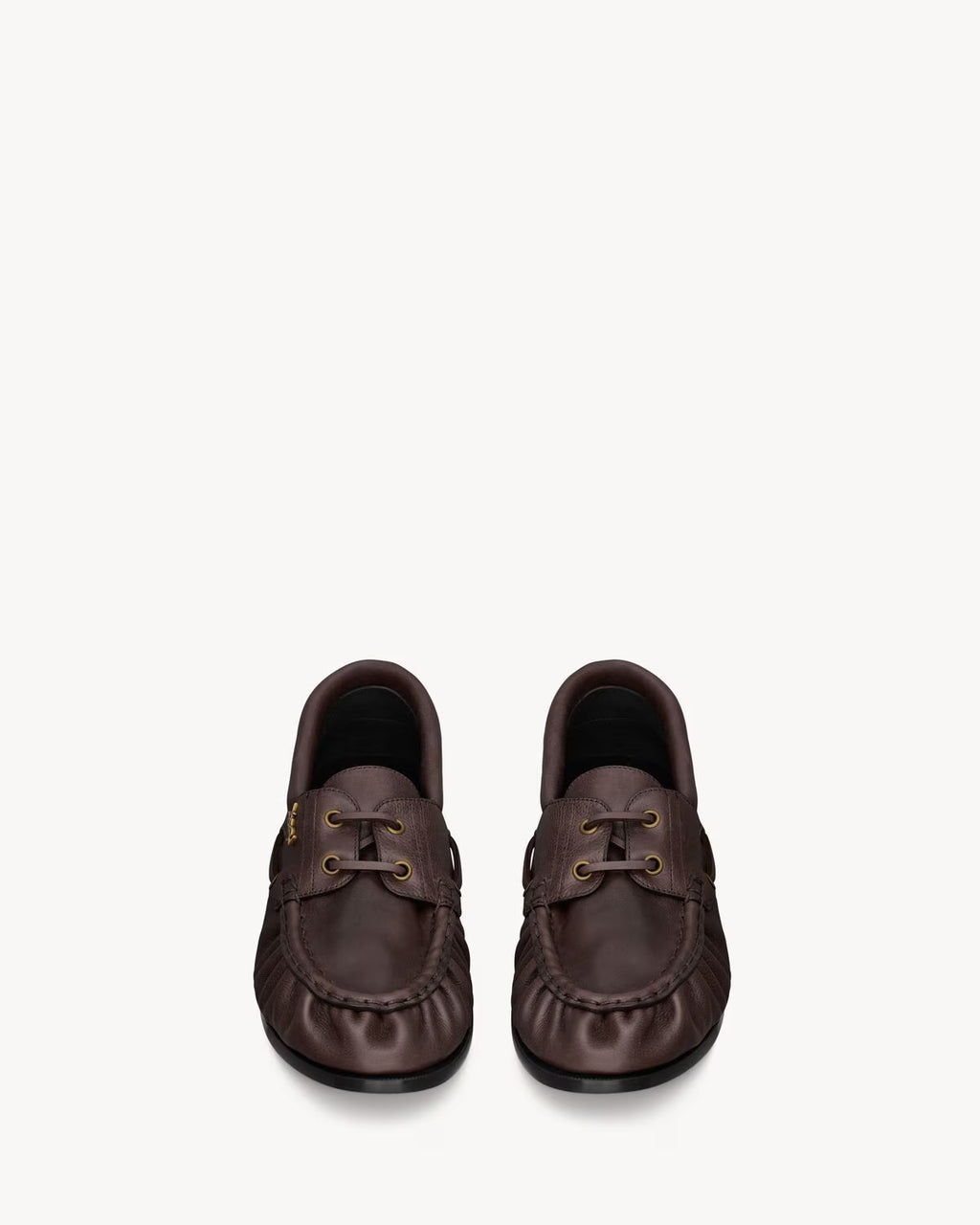 LE LOAFER BATEAU in smooth leather PARIS BROWN RUNWAY DELUXE