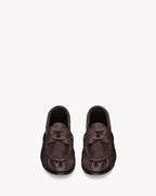 LE LOAFER BATEAU in smooth leather PARIS BROWN RUNWAY DELUXE