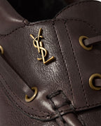 LE LOAFER BATEAU in smooth leather PARIS BROWN RUNWAY DELUXE