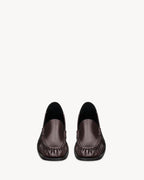 THEOBALD foldable loafers in smooth leather RAW BROWN RUNWAY DELUXE