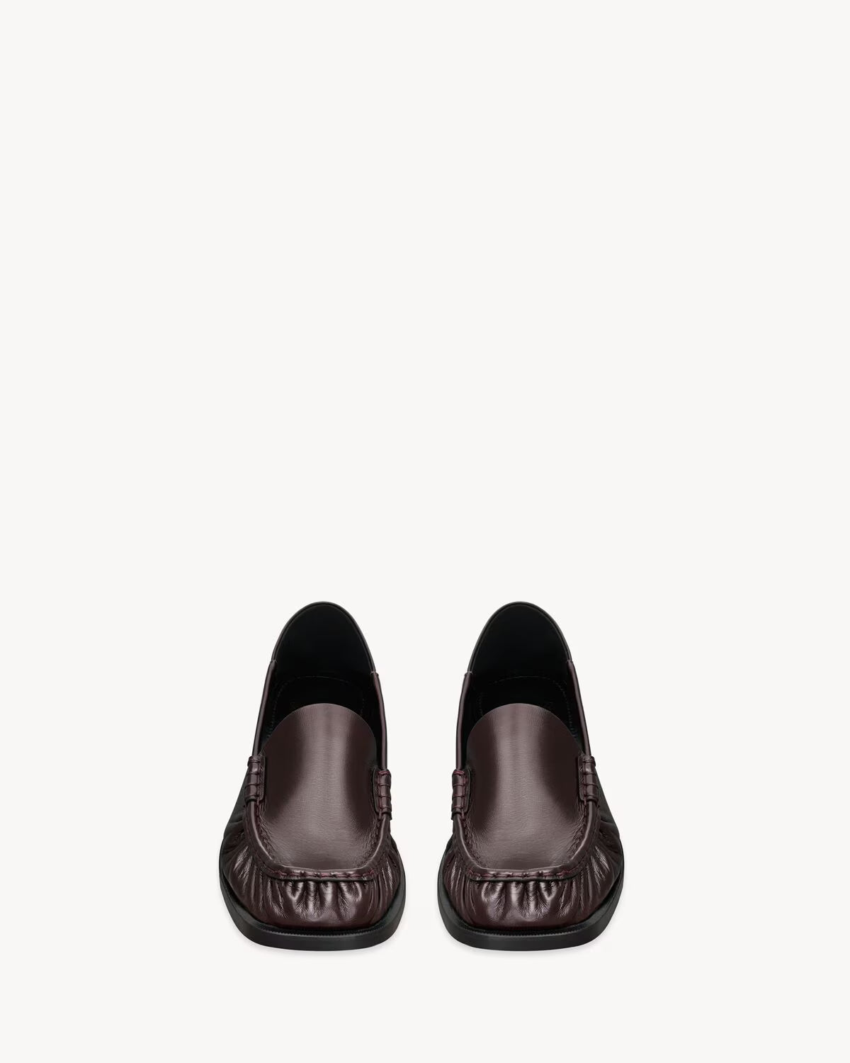 THEOBALD foldable loafers in smooth leather RAW BROWN RUNWAY DELUXE