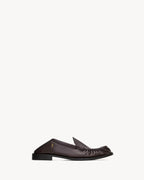 THEOBALD foldable loafers in smooth leather RAW BROWN RUNWAY DELUXE