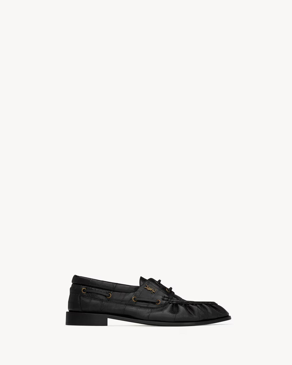 LE LOAFER BATEAU in hagfish BLACK RUNWAY DELUXE