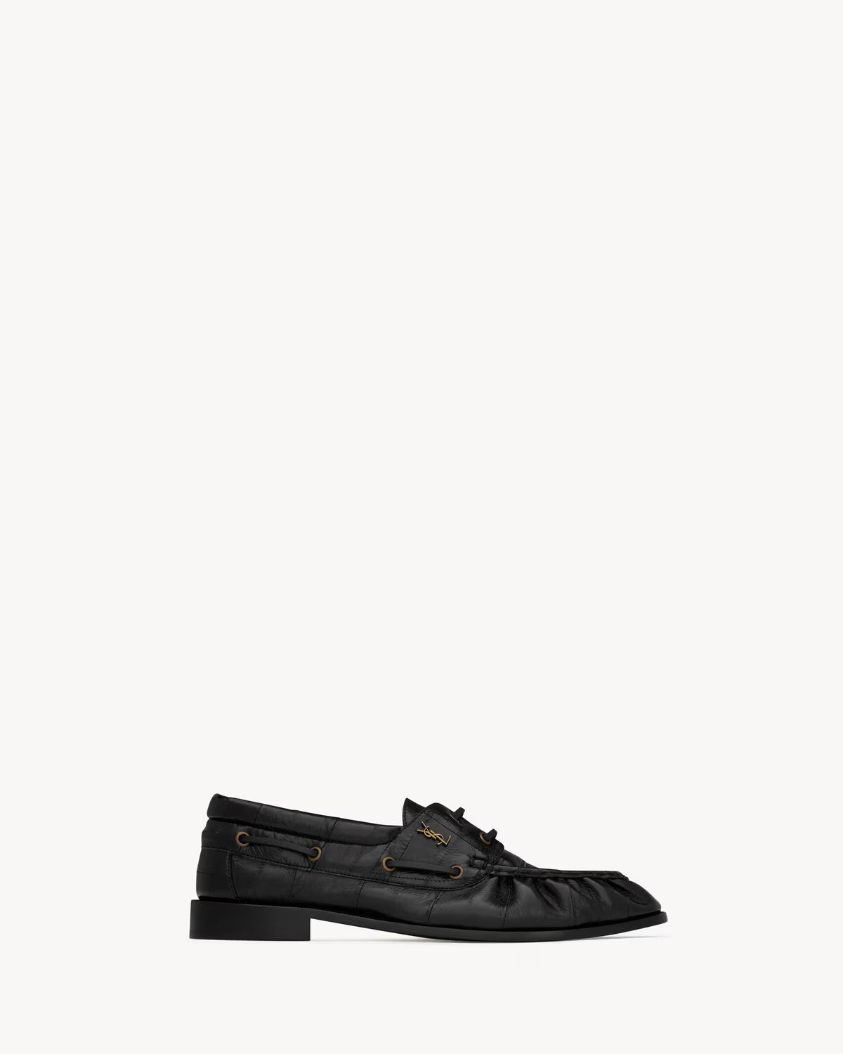 LE LOAFER BATEAU in hagfish BLACK RUNWAY DELUXE