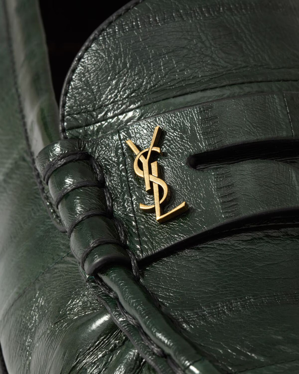 LE LOAFER supple in hagfish ENGLISH GREEN RUNWAY DELUXE