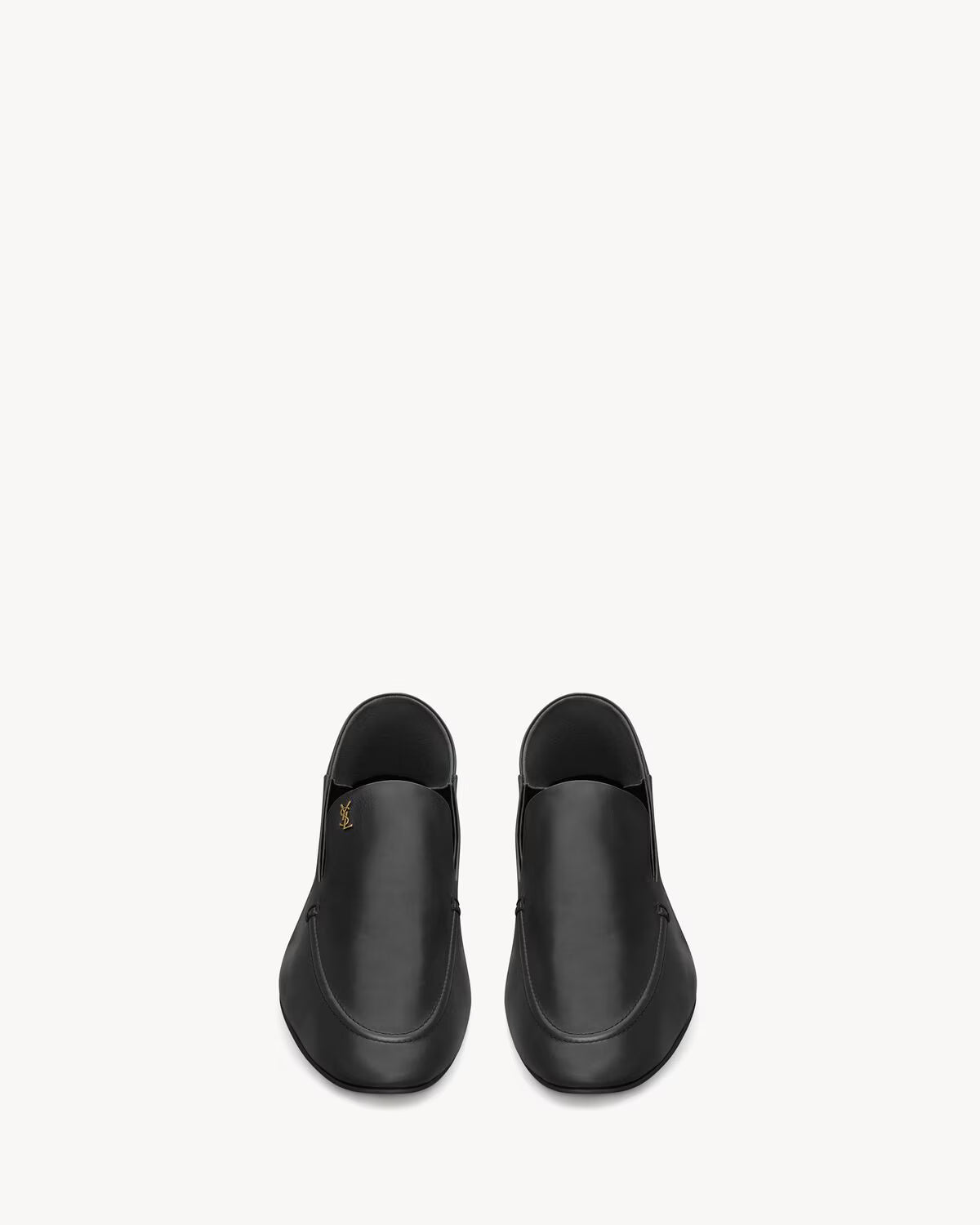 ALAIN slippers in smooth leather BLACK RUNWAY DELUXE