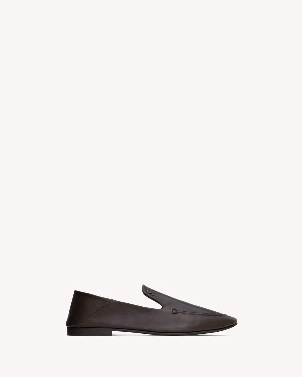 ALAIN slippers in smooth leather BROWN RUNWAY DELUXE