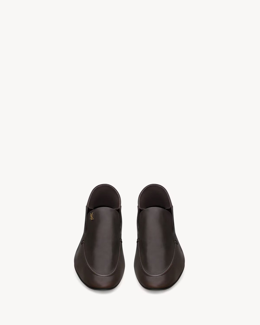 ALAIN slippers in smooth leather BROWN RUNWAY DELUXE
