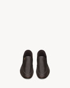 ALAIN slippers in smooth leather BROWN RUNWAY DELUXE