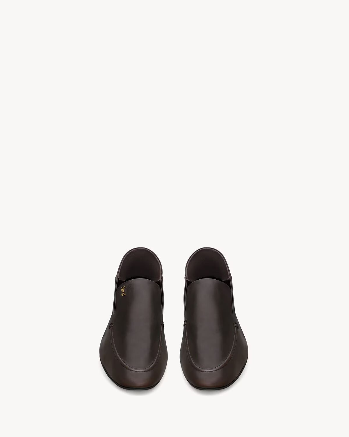 ALAIN slippers in smooth leather BROWN RUNWAY DELUXE