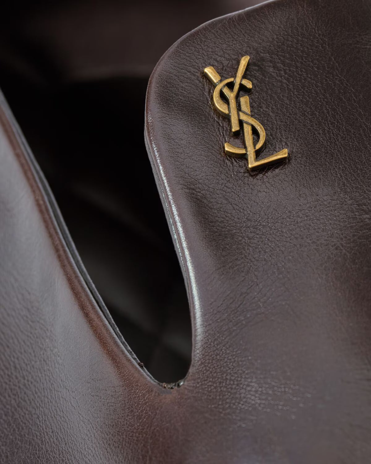 ALAIN slippers in smooth leather BROWN RUNWAY DELUXE