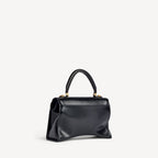 Women's Hourglass Avenue Top Handle Bag Small in Black RUNWAY DELUXE