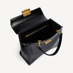 Women's Hourglass Avenue Top Handle Bag Small in Black RUNWAY DELUXE