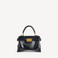 Women's Hourglass Avenue Top Handle Bag Small in Black RUNWAY DELUXE