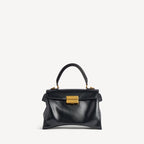 Women's Hourglass Avenue Top Handle Bag Small in Black RUNWAY DELUXE
