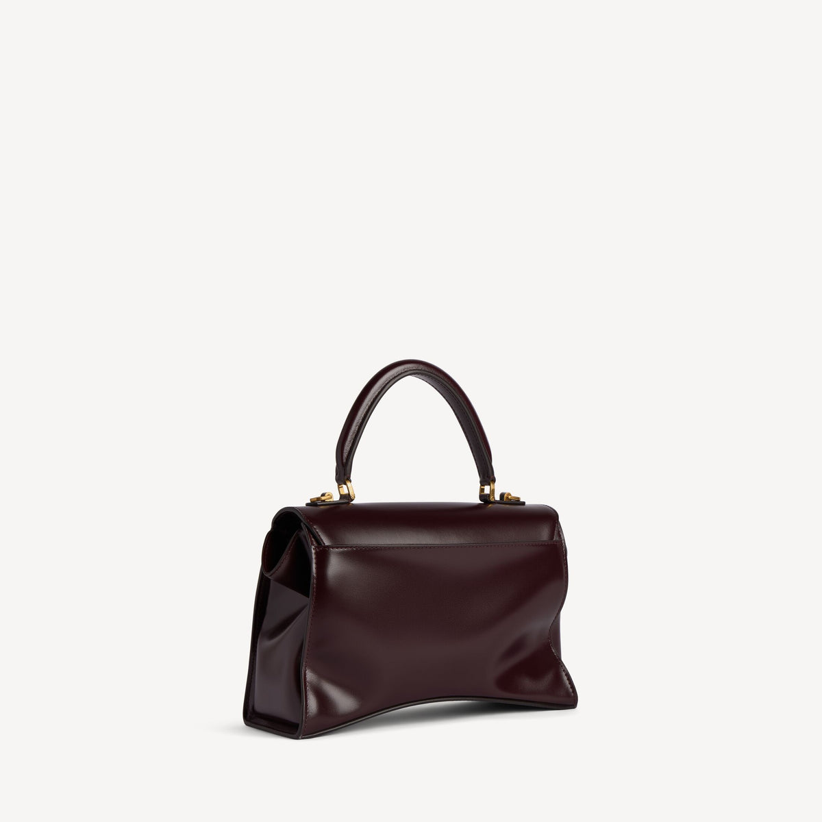 Women's Hourglass Avenue Top Handle Bag Small in Raisin