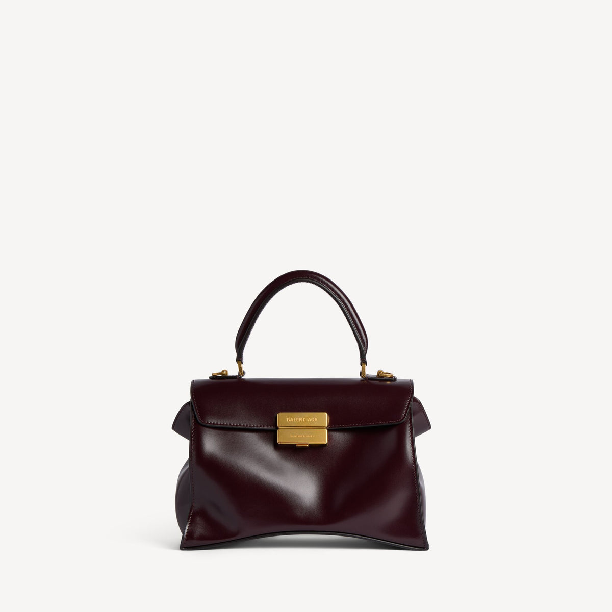 Women's Hourglass Avenue Top Handle Bag Small in Raisin RUNWAY DELUXE