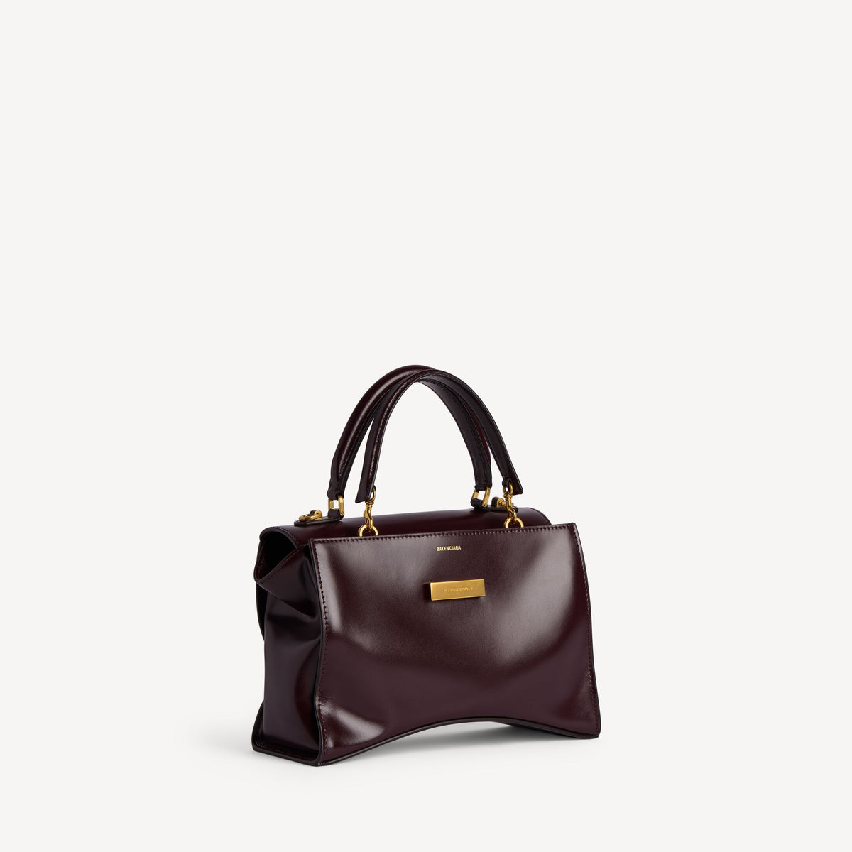 Women's Hourglass Avenue Top Handle Bag Small in Raisin