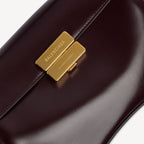 Women's Hourglass Avenue Top Handle Bag Small in Raisin