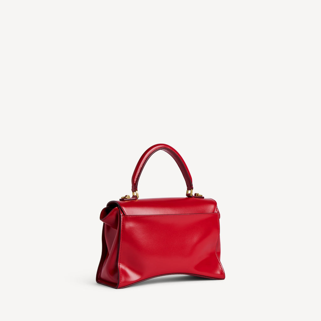 Women's Hourglass Avenue Top Handle Bag Small in Carmin Red