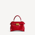 Women's Hourglass Avenue Top Handle Bag Small in Carmin Red