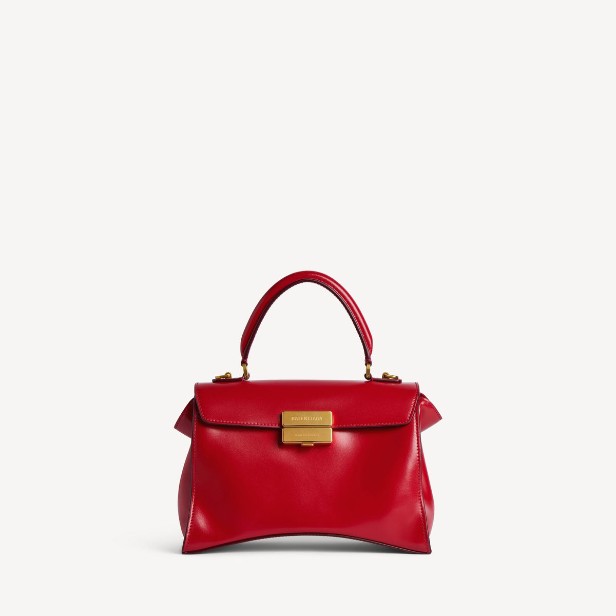 Women's Hourglass Avenue Top Handle Bag Small in Carmin Red