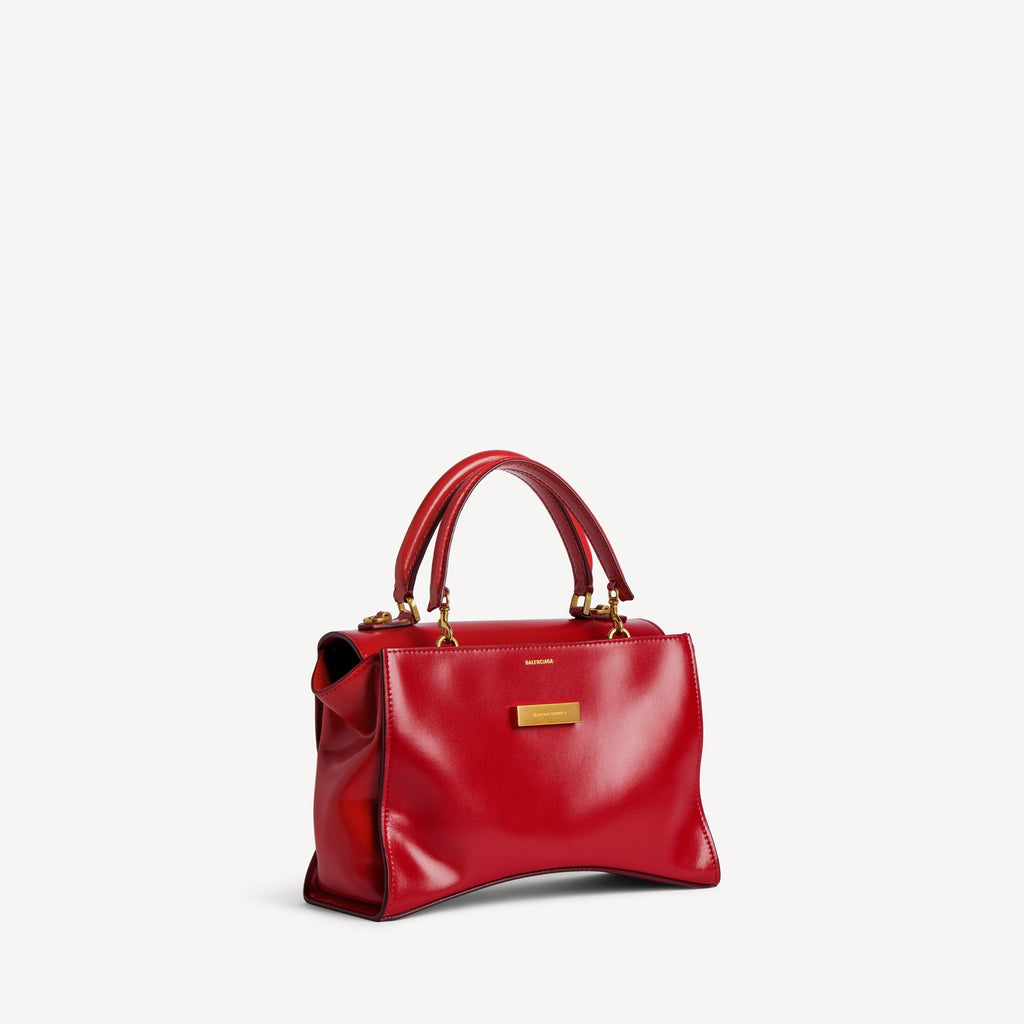 Women's Hourglass Avenue Top Handle Bag Small in Carmin Red