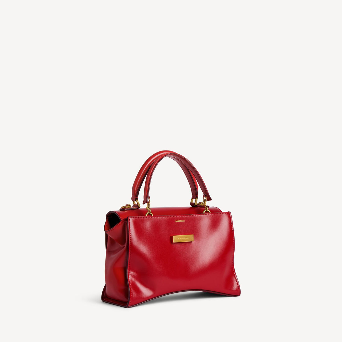 Women's Hourglass Avenue Top Handle Bag Small in Carmin Red