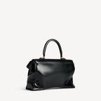 Women's Hourglass Avenue Top Handle Bag Medium in Black RUNWAY DELUXE