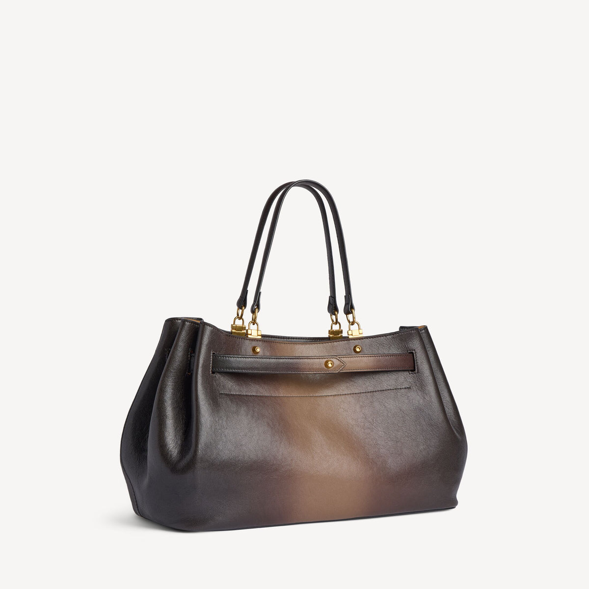 Women's Fan Carry All Bag Medium in Black/light Taupe RUNWAY DELUXE