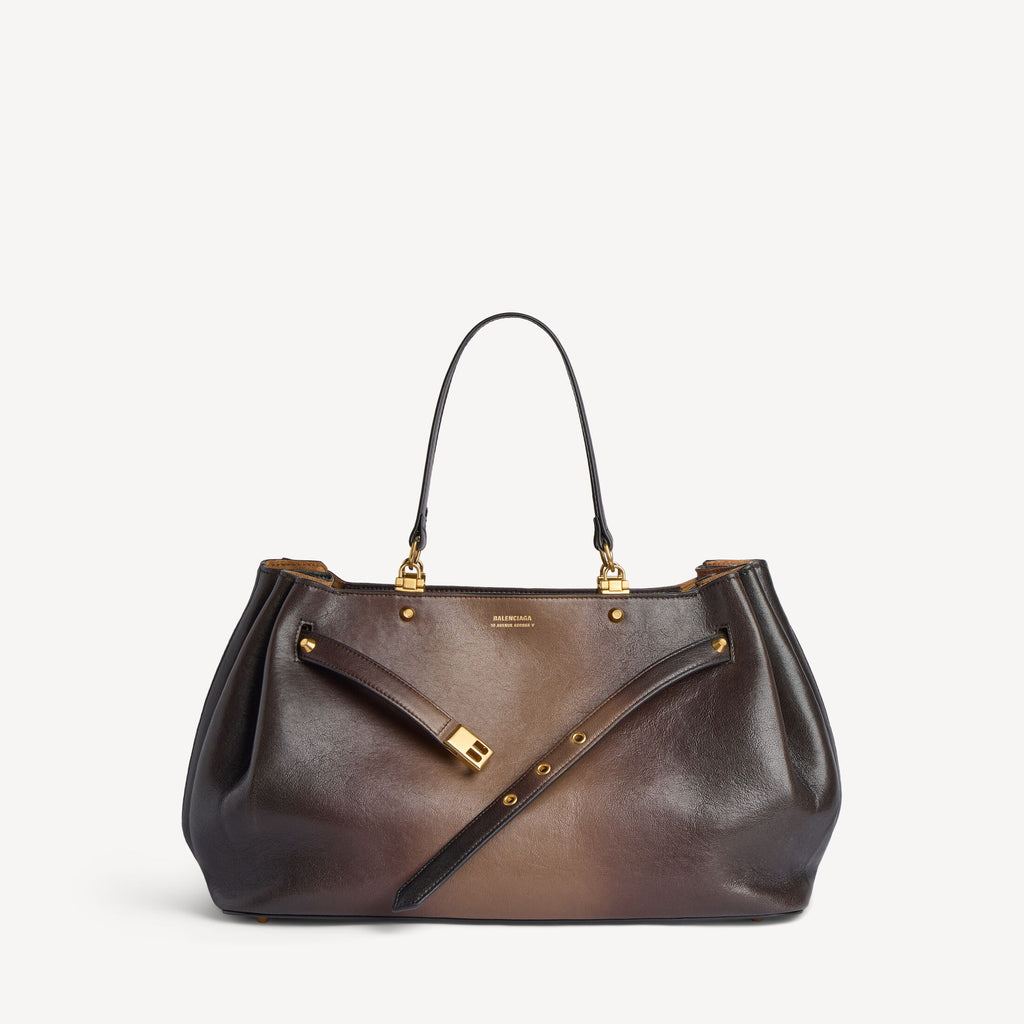 Women's Fan Carry All Bag Medium in Black/light Taupe RUNWAY DELUXE