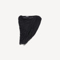 Embroidered One Shoulder Draped Top in black zebra silk embroidery is from look 25 of Balenciaga's Winter 26 Collection. RUNWAY DELUXE