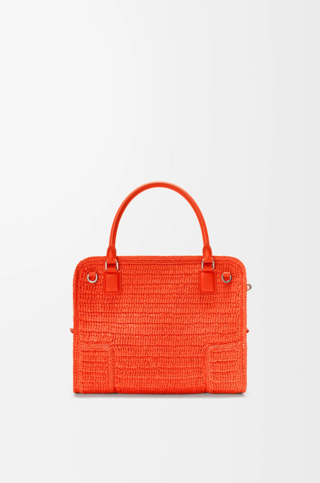 Medium Amazona 180 Lazy Crab bag in raffia crochet