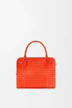 Medium Amazona 180 Lazy Crab bag in raffia crochet