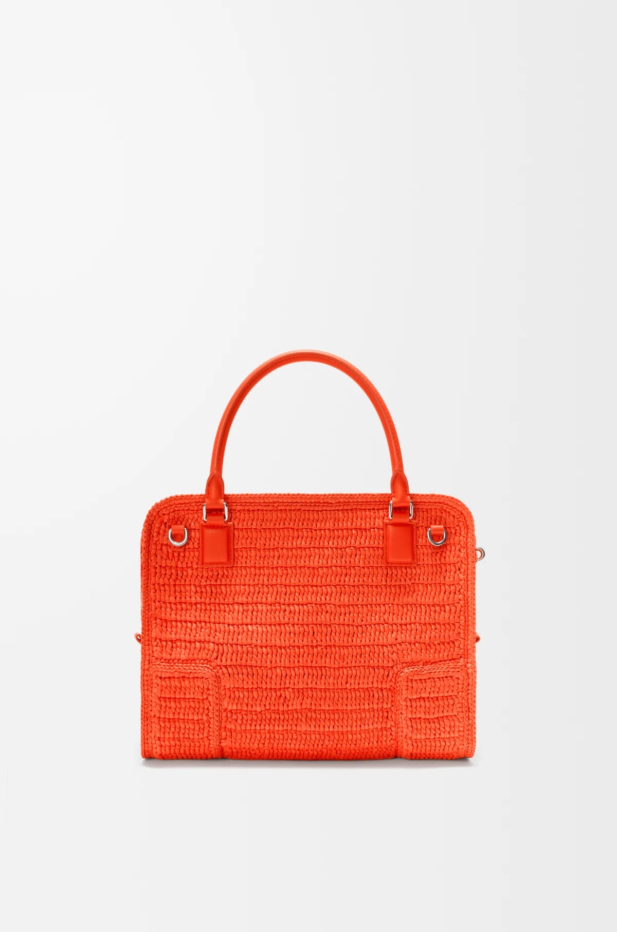 Medium Amazona 180 Lazy Crab bag in raffia crochet