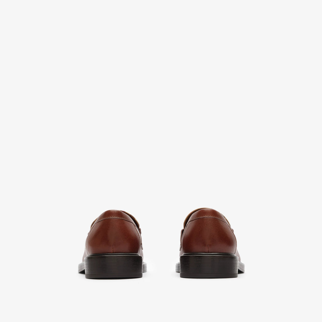 Check and Leather Pembroke Loafers