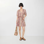 Striped Cotton Voile Dress