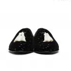 Burberry Black Velvet Flavio Tassel Loafer