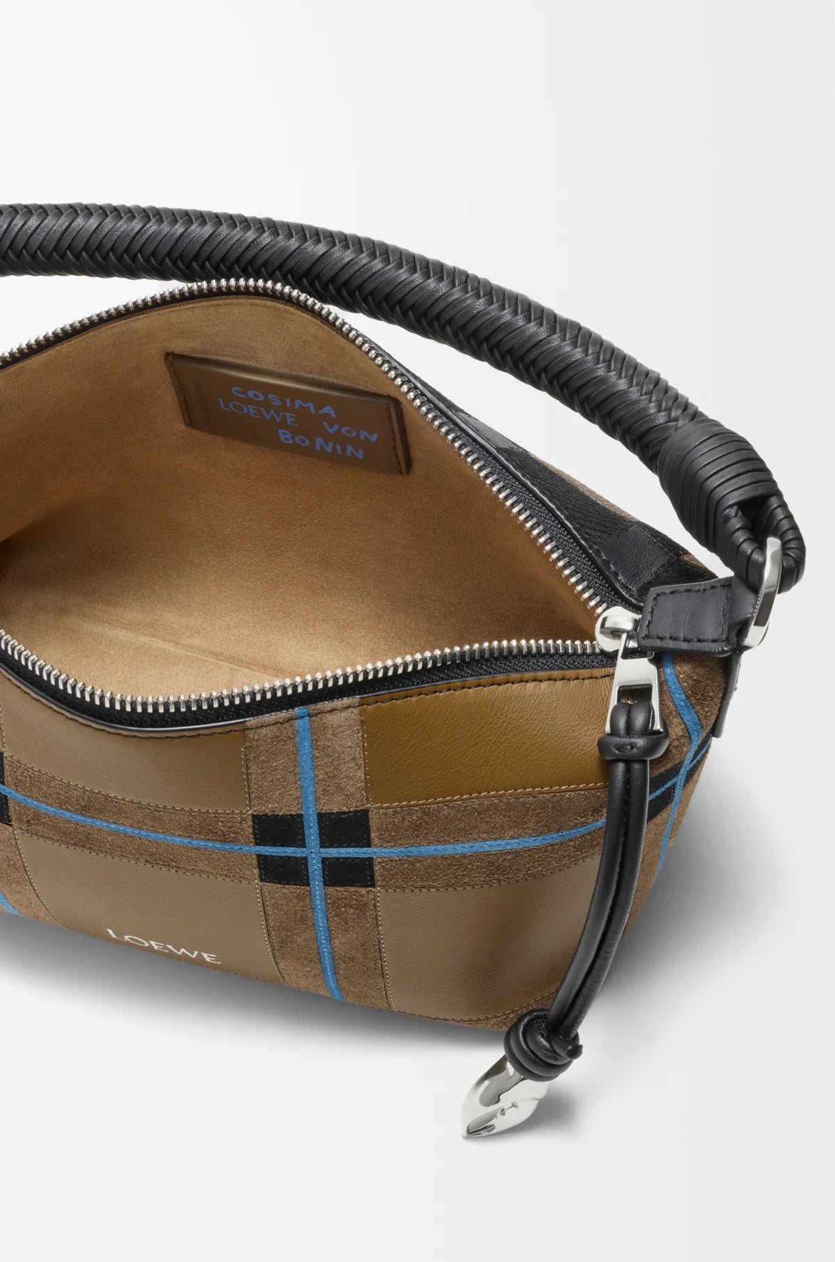 Cala Mini Bag in check intarsio