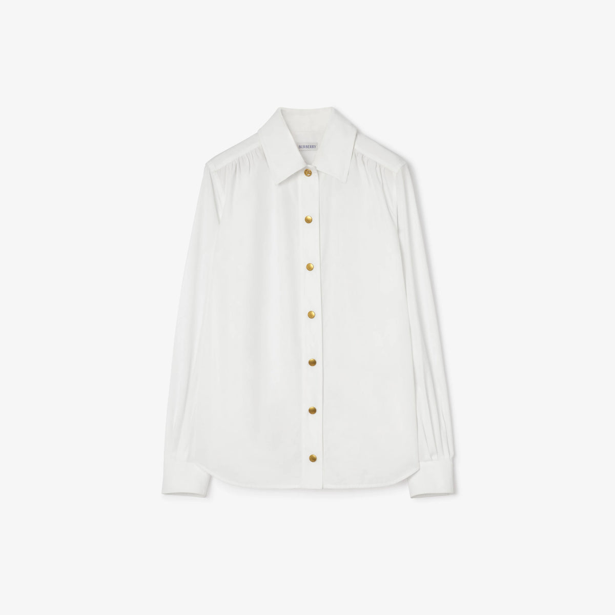 Cotton Poplin BlousePrice undefined New In White RUNWAY DELUXE